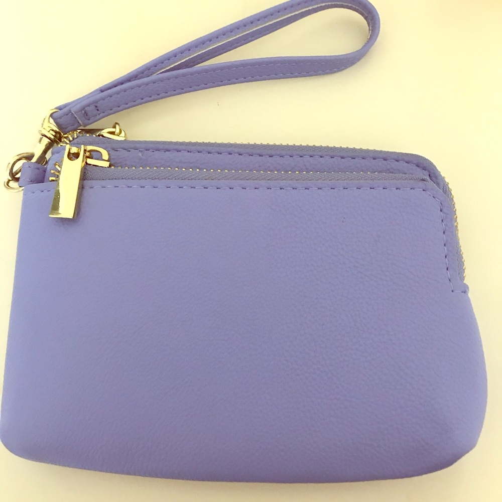 Purple clutch wallet